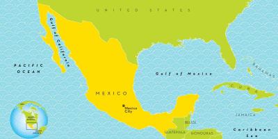 Žemėlapis meksikas
