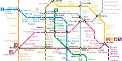 Mexico df metro žemėlapis