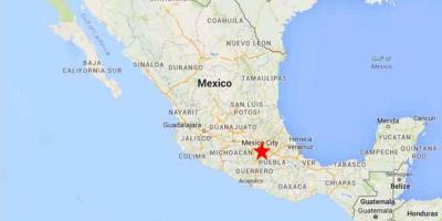 Kapitalo Meksikos žemėlapis