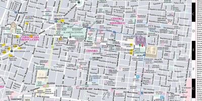 Žemėlapis streetwise meksikas
