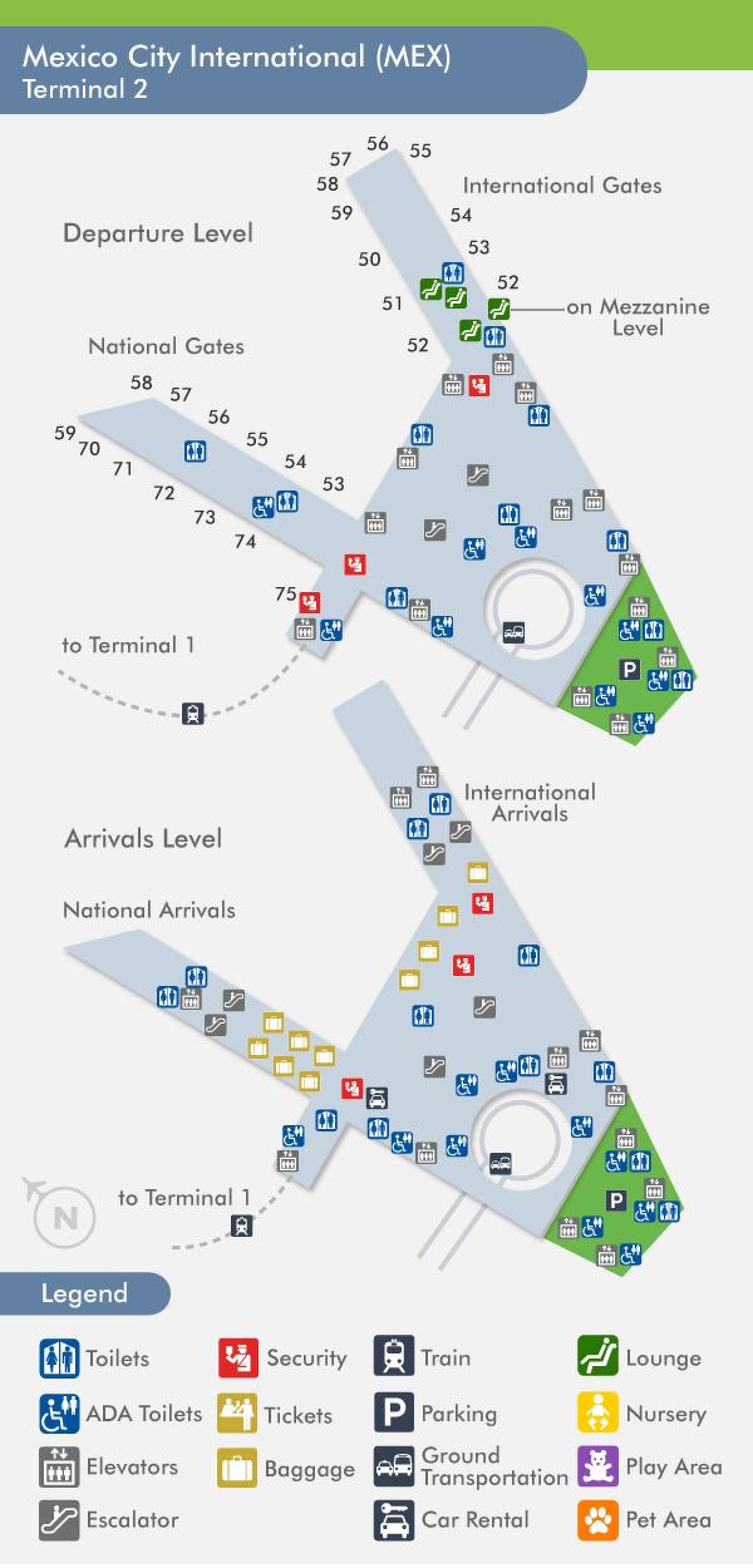 mex terminal 2 žemėlapis