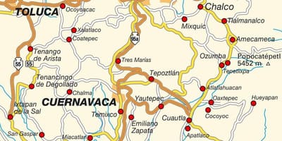 Ciudad Meksikos žemėlapis